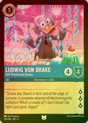 Lorcana - Ludwig Von Drake (Self - Proclaimed Genius) - 151/204 - Uncommon (Foil) - Shimmering Skies - Top CollectiblesCollectible CardsLorcana