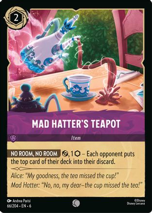 Lorcana - Mad Hatter's Teapot - 66/204 - Common - Azurite Sea - Top CollectiblesCollectible CardsLorcana