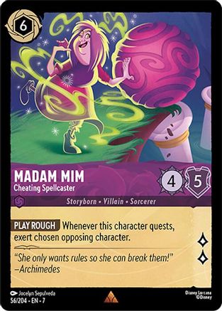 Lorcana - Madam Mim (Cheating Spellcaster) - 56/204 - Rare - Archazia&
