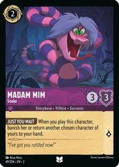 Lorcana - Madam Mim (Snake) - 49/204 - Uncommon - Rise of the Floodborn - Top CollectiblesCollectible CardsLorcana