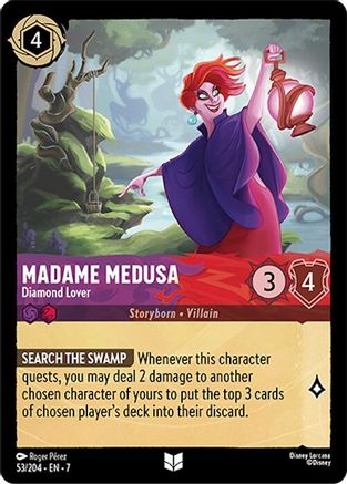 Lorcana - Madame Medusa (Diamond Lover) - 53/204 - Uncommon - Archazia&