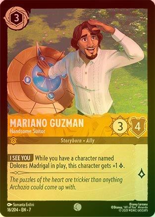 Lorcana - Mariano Guzman (Handsome Suitor) - 16/204 - Common (Foil) - Archazia's Island - Top CollectiblesCollectible CardsLorcana