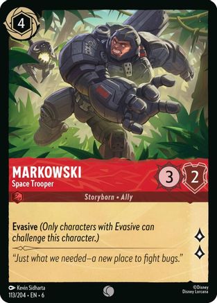 Lorcana - Markowski (Space Trooper) - 113/204 - Common - Azurite Sea - Top CollectiblesCollectible CardsLorcana