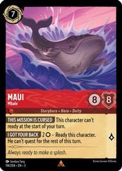 Lorcana - Maui (Whale) - 114//204 - Rare - Into the Inklands - Top CollectiblesCollectible CardsLorcana