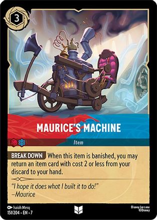 Lorcana - Maurice's Machine - 151/204 - Uncommon - Archazia's Island - Top CollectiblesCollectible CardsLorcana
