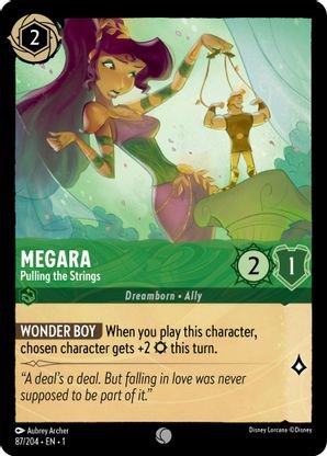 Lorcana - Megara (Pulling the Strings) - 87/204 - Common - The First Chapter - Top CollectiblesCollectible CardsLorcana