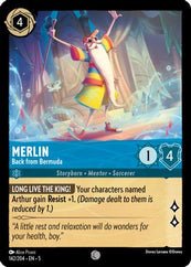 Lorcana - Merlin (Back from Bermuda) - 142/204 - Common - Shimmering Skies - Top CollectiblesCollectible CardsLorcana