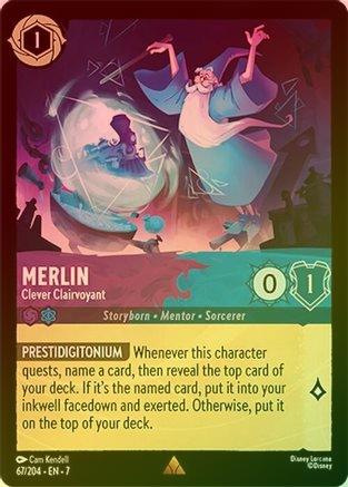 Lorcana - Merlin (Clever Clairvoyant) - 67/204 - Rare (Foil) - Archazia&