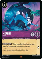 Lorcana - Merlin (Rabbit) - 52/204 - Rare - Rise of the Floodborn Top Collectibles Lorcana - Merlin (Rabbit) - 52/204 - Rare - Rise of the Floodborn Top Collectibles