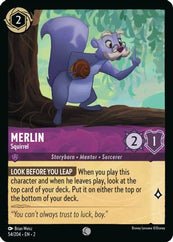 Lorcana - Merlin (Squirrel) - 54/204 - Common - Rise of the Floodborn - Top CollectiblesCollectible CardsLorcana