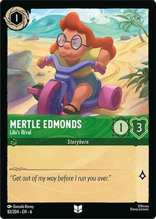 Lorcana - Mertle Edmonds (Lilo's Rival) - 82/204 - Uncommon - Azurite Sea - Top CollectiblesCollectible CardsLorcana