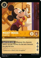 Lorcana - Mickey Mouse (Friendly Face) - 13/204 - Super Rare - Rise of the Floodborn - Top CollectiblesCollectible CardsLorcana