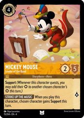 Lorcana - Mickey Mouse (Leader of the Band) - 15/204 - Uncommon - Ursula's Return - Top CollectiblesCollectible CardsLorcana