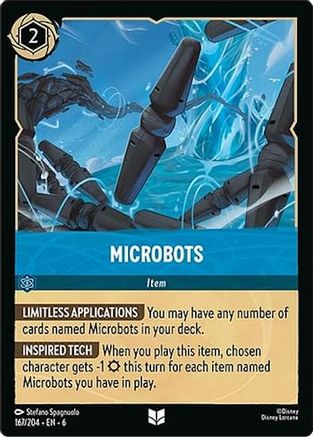 Lorcana - Microbots - 167/204 - Uncommon - Azurite Sea - Top CollectiblesCollectible CardsLorcana