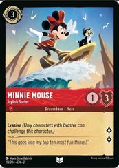 Lorcana - Minnie Mouse (Stylish Surfer) - 113/204 - Uncommon - Rise of the Floodborn - Top CollectiblesCollectible CardsLorcana