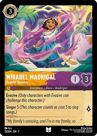 Lorcana - Mirabel Madrigal (Hopeful Dreamer) - 13/204 - Uncommon - Archazia&