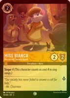 Lorcana - Miss Bianca (Rescue Aid Society Agent) - 10/204 - Common (Foil) - Into the Inklands - Top CollectiblesCollectible CardsLorcana