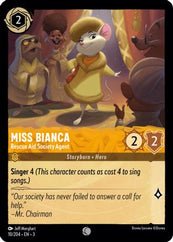 Lorcana - Miss Bianca (Rescue Aid Society Agent) - 10/204 - Common - Into the Inklands - Top CollectiblesCollectible CardsLorcana