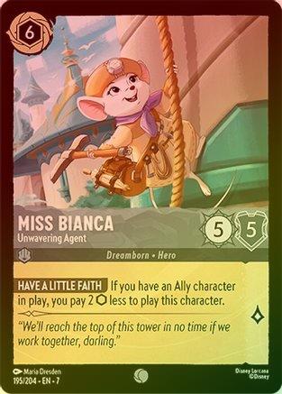 Lorcana - Miss Bianca (Unwavering Agent) - 195/204 - Common (Foil) - Archazia's Island - Top CollectiblesCollectible CardsLorcana
