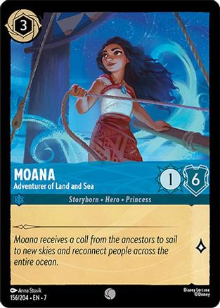 Lorcana - Moana (Adventurer of Land and Sea) - 156/204 - Common - Archazia's Island - Top CollectiblesCollectible CardsLorcana