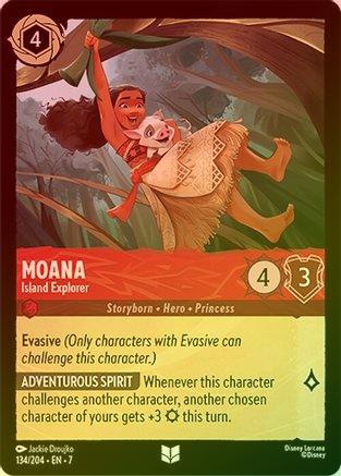 Lorcana - Moana (Island Explorer) - 134/204 - Uncommon (Foil) - Archazia's Island - Top CollectiblesCollectible CardsLorcana