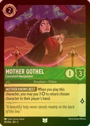 Lorcana - Mother Gothel (Conceited Manipulator) - 89/204 - Uncommon (Foil) - Shimmering Skies - Top CollectiblesCollectible CardsLorcana