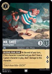 Lorcana - Mr. Smee (Bumbling Mate) - 184/204 - Uncommon - Into the Inklands - Top CollectiblesCollectible CardsLorcana