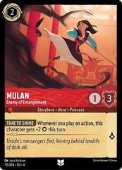 Lorcana - Mulan (Enemy of Entanglement) - 115/204 - Uncommon - Ursula's Return - Top CollectiblesCollectible CardsLorcana