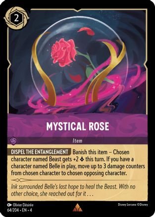 Lorcana - Mystical Rose - 64/204 - Rare - Ursula's Return - Top CollectiblesCollectible CardsLorcana