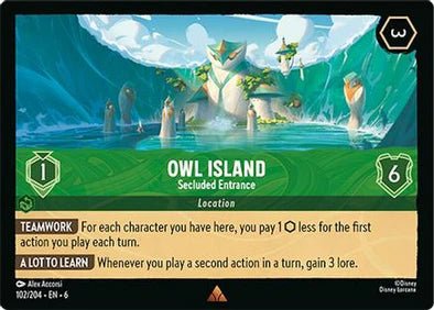 Lorcana - Owl Island - 102/204 - Rare - Azurite Sea - Top CollectiblesCollectible CardsLorcana