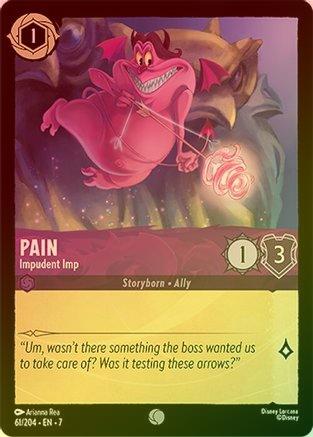 Lorcana - Pain (Impudent Imp) - 61/204 - Common (Foil) - Archazia's Island - Top CollectiblesCollectible CardsLorcana