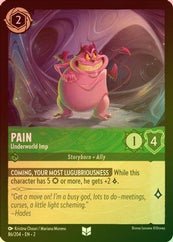 Lorcana - Pain (Underworld Imp) - 86/204 - Uncommon (Foil) - Rise of the Floodborn - Top CollectiblesCollectible CardsLorcana