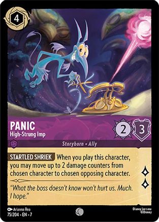 Lorcana - Panic (High - Strung Imp) - 75/204 - Common - Archazia&