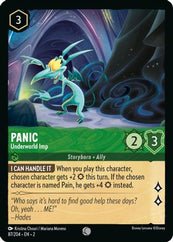 Lorcana - Panic (Underworld Imp) - 87/204 - Common - Rise of the Floodborn - Top CollectiblesCollectible CardsLorcana