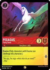 Lorcana - Pegasus (Flying Steed) - 120/204 - Common (Foil) - Ursula's Return - Top CollectiblesCollectible CardsLorcana