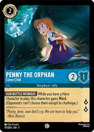 Lorcana - Penny the Orphan (Clever Child) - 171/204 - Common - Archazia's Island - Top CollectiblesCollectible CardsLorcana
