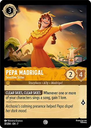 Lorcana - Pepa Madrigal (Sensitive Sister) - 37/204 - Common - Archazia&