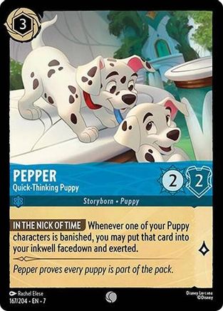 Lorcana - Pepper (Quick - Thinking Puppy) - 167/204 - Common - Archazia&