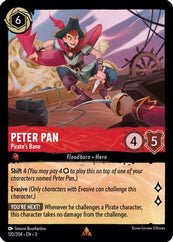 Lorcana - Peter Pan (Pirate's Bane) - 120/204 - Rare - Into the Inklands - Top CollectiblesCollectible CardsLorcana