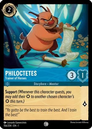 Lorcana - Philoctetes (Trainer of Heroes) - 156/204 - Common - The First Chapter - Top CollectiblesCollectible CardsLorcana
