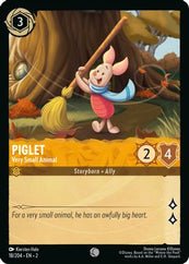 Lorcana - Piglet (Very Small Animal) - 18/204 - Common - Rise of the Floodborn - Top CollectiblesCollectible CardsLorcana