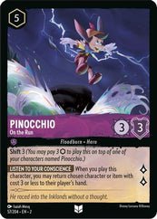 Lorcana - Pinocchio (On the Run) - 57/204 - Uncommon - Rise of the Floodborn - Top CollectiblesCollectible CardsLorcana