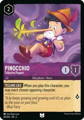 Lorcana - Pinocchio (Talkative Puppet) - 58/204 - Uncommon - Rise of the Floodborn - Top CollectiblesCollectible CardsLorcana