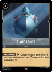 Lorcana - Plate Armor - 201/204 - Rare - Shimmering Skies - Top CollectiblesCollectible CardsLorcana