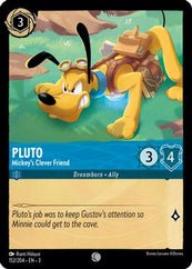 Lorcana - Pluto (Mickey's Clever Friend) - 152/204 - Common - Into the Inklands - Top CollectiblesCollectible CardsLorcana