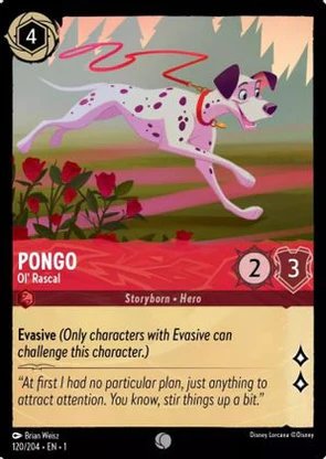 Lorcana - Pongo (Ol' Rascal) - 120/204 - Common - The First Chapter - Top CollectiblesCollectible CardsLorcana