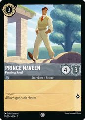 Lorcana - Prince Naveen (Penniless Royal) - 191/204 - Common - Rise of the Floodborn - Top CollectiblesCollectible CardsLorcana