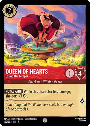 Lorcana - Queen of Hearts (Losing Her Temper) - 122/204 - Common - Archazia's Island - Top CollectiblesCollectible CardsLorcana