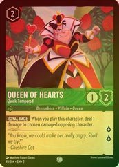 Lorcana - Queen of Hearts (Quick - Tempered) - 90/204 - Common (Foil) - Rise of the Floodborn - Top CollectiblesCollectible CardsLorcana