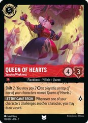 Lorcana - Queen of Hearts (Sensing Weakness) - 120/204 - Uncommon - Rise of the Floodborn - Top CollectiblesCollectible CardsLorcana